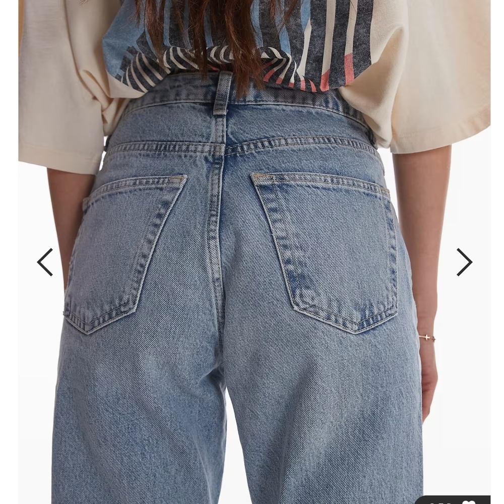 Topshop Women's Mom Jeans In Bleach Finish ~ Size 26 X 30 - Picture 10 of 11